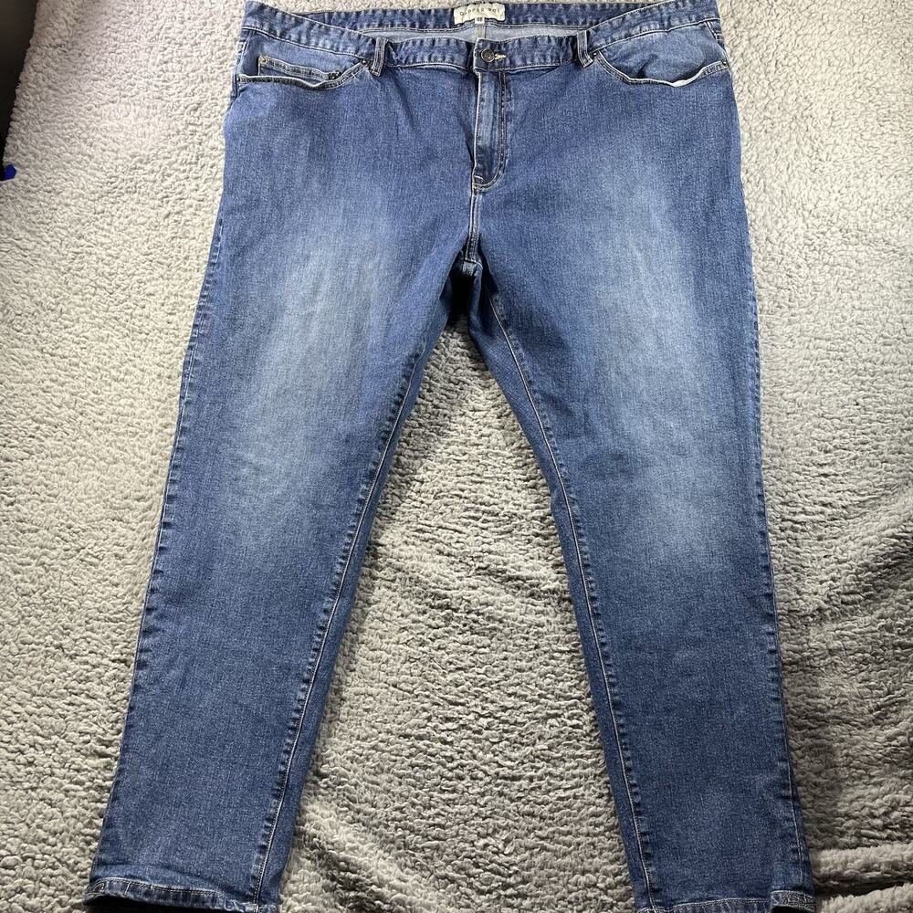 Dapper Boi Slim Fit Jeans Mens Size 48x31 Blue Stretch Denim Stretch Pants